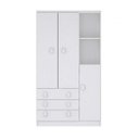 Ver imagem 1 de Guarda-Roupa de Bebê 3 Portas 3 Gavetas Baby Flex Color Branco