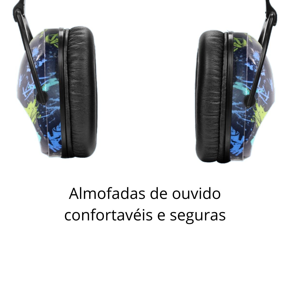 Fone Abafador de Som e Ruído para Crianças Hipersensibilidade Autismo - Várias Cores Zohan Preto Roc - 6