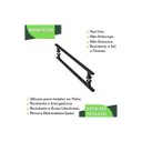 Ver imagem 7 de Puxador de Porta Inox Vidro Pivotante Preto 50cm Ms Fs
