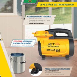 Compressor de Ar Direto Portatil Cs-5,3 Jet Master 500w 220v + Kit Pintura Schulz - 3