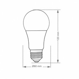 Lâmpada Led Taschibra TKL 80 12W Bivolt E27 4000K Luz Neutra - 2