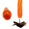 Kit 10 Velas Castiçal Laranja Espiral 20 Cm Candelabro - 3