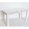 Mesa Provençal Arabesco 100x60 Altura 80cm MDF Branco Reto - 2