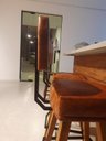 Ver imagem 7 de Conjunto 4 Banquetas Decorativo para Bancada com Encosto Balcão Cozinha Confortável Pés Palito
