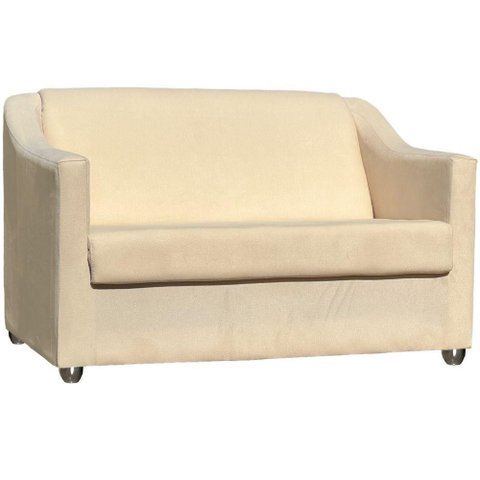 Namoradeira Decorativa para Sala Recepção Manicure Consultório Escritório Mila Suede