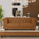 Ver imagem 2 de Sofá 3 Lugares Sala de Estar Living 220cm Soho M03 Couríssimo Whisky - Lyam Decor