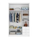 Ver imagem 2 de Guarda-Roupa de Bebê 5 Portas 3 Gavetas Baby Flex Color Branco