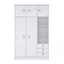 Ver imagem 1 de Guarda-Roupa de Bebê 5 Portas 3 Gavetas Baby  Flex Color