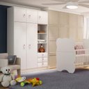 Ver imagem 3 de Guarda-Roupa de Bebê 5 Portas 3 Gavetas Baby  Flex Color