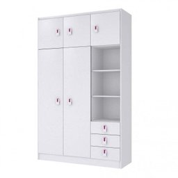 Guarda-Roupa de Bebê 5 Portas 3 Gavetas Baby Flex Color - 6 Guarda-Roupa de Bebê 5 Portas 3 Gavetas Baby Flex Color - 6