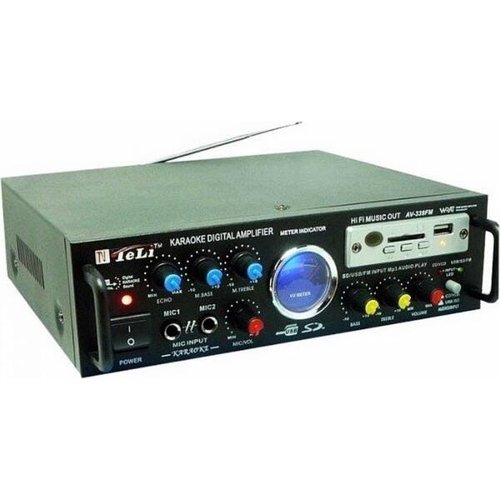 Amplificador de Som Receiver Ambiente Karaokê Áudio Stereo