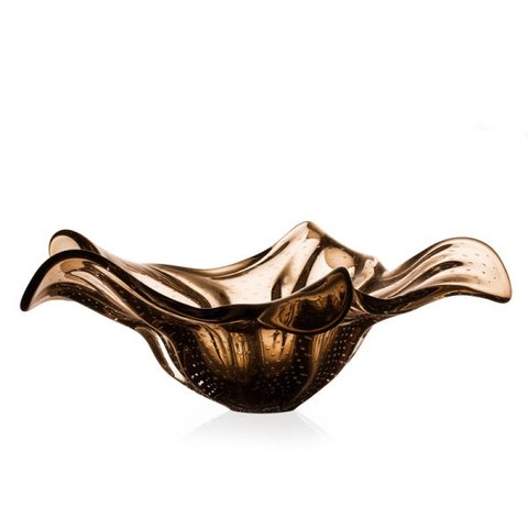 Centro De Mesa Em Cristal Murano Marron São Marcos