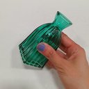 Ver imagem 5 de Vaso Garrafa Decorativo de Vidro Turquesa 11x5x5cm Enfeite Sala Mesa Estante