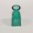 Ver imagem 3 de Vaso Garrafa Decorativo de Vidro Turquesa 11x5x5cm Enfeite Sala Mesa Estante
