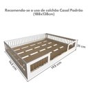 Ver imagem 3 de Cama Infantil Montessoriana Casal com Grades em Pinus Lume Branco