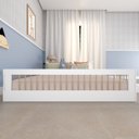 Ver imagem 4 de Cama Infantil Montessoriana Casal com Grades em Pinus Lume Branco
