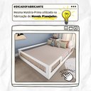 Ver mais imagens de Cama Infantil Montessoriana Casal com Grades em Pinus Lume Branco