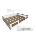 Ver imagem 5 de Cama Infantil Montessoriana Casal com Grades em Pinus Lume Branco