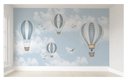 Ver imagem 1 de Papel de parede infantil para quarto de bebê balão menino azul PP20b M²