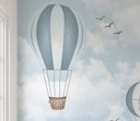 Ver imagem 2 de Papel de parede infantil para quarto de bebê balão menino azul PP20b M²