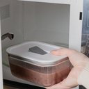 Ver imagem 4 de Pote de Vidro Borossilicato Hermético 370ml Fresh Lock Branco Marmita ou Retangular