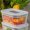 Pote de Vidro Borossilicato Hermético 370ml Fresh Lock Branco Marmita ou Retangular - 3