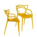 Ver imagem 2 de Kit com 2 Cadeiras para Sala de Jantar Allegra Solna Amarelo