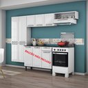 Ver imagem 7 de Armário de Cozinha Compacta de Aço Itatiaia Rose Suspenso 245cm 7 Portas 6 Prateleiras Branco