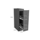 Ver imagem 2 de Gabinete Cozinha Modulado Vibra T621 Porta Tempero S/tampo 20cm Canela Lacca Kappesberg