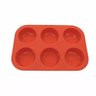 Forma Silicone Para 6 Cupcakes Unyhome - 1