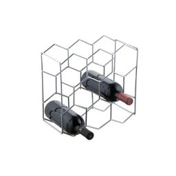 Adega Colmeia 8 Garrafas Branco Forma Inox Alta Qualidade - 1