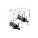 Ver imagem 1 de Adega Colmeia 8 Garrafas Branco Forma Inox Alta Qualidade