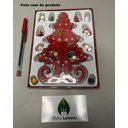 Ver imagem 3 de Kit 5 Enfeite de Madeira Árvore de Natal 19x10cm