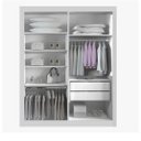 Ver imagem 3 de Guarda Roupa Milano 100%mdf 2 Pts Branco - Leifer