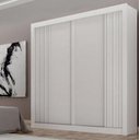 Ver imagem 1 de Guarda Roupa Milano 100%mdf 2 Pts Branco - Leifer