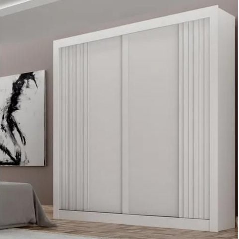 Guarda Roupa Milano 100%mdf 2 Pts Branco - Leifer