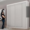 Ver imagem 4 de Guarda Roupa Milano 100%mdf 2 Pts Branco - Leifer
