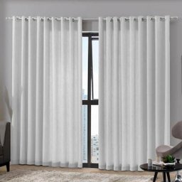 Cortina Duplex Mônaco 4,20X2,50M Branco - Bella Janela - 1