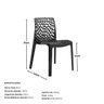 Kit 4 Cadeiras Gruvyer Design Moderno em Polipropileno - Para Sala de Jantar, Área Gourmet, Varanda  - 4