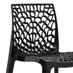 Kit 4 Cadeiras Gruvyer Design Moderno em Polipropileno - Para Sala de Jantar, Área Gourmet, Varanda  - 3