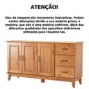 Ver mais imagens de Kit Balcão Buffet 3 Portas e Aparador 100% Madeira Bella Carvalho
