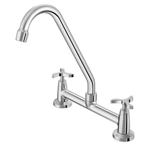 Misturador Cozinha de Mesa Bica Alta 1/2 (dn15) 1/4 de Volta Nova Pertutti Chrome Docol