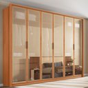 Ver imagem 1 de Guarda-Roupa Casal 6 Portas Reflexta 4 Gavetas 100% MDF Freijó New Reflex Yescasa Marrom