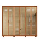 Ver imagem 7 de Guarda-Roupa Casal 6 Portas Reflexta 4 Gavetas 100% MDF Freijó New Reflex Yescasa Marrom