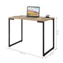 Ver imagem 2 de Mesa de Computador Office 0.9 Gênova Natura Preto