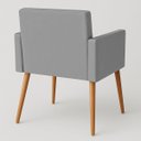 Ver imagem 6 de Kit 2 Cadeiras para Mesa de Jantar Estofada Cozinha Decor Resistente Confortável