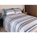 Ver imagem 2 de Jogo de Cama Duplo Queen 4 Peças 140 Fios 250x240cm Augusto Realce Premium - Sultan
