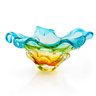 Centro De Mesa Em Cristal Murano Azul E Âmbar São Marcos - 1