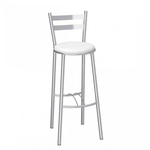 Banqueta Alta Cromada Verona 