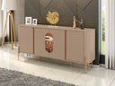 Ver imagem 3 de Buffet Tambaú Design Orgânico LED Portas Vidro Refletivo:Fendi/Freijo